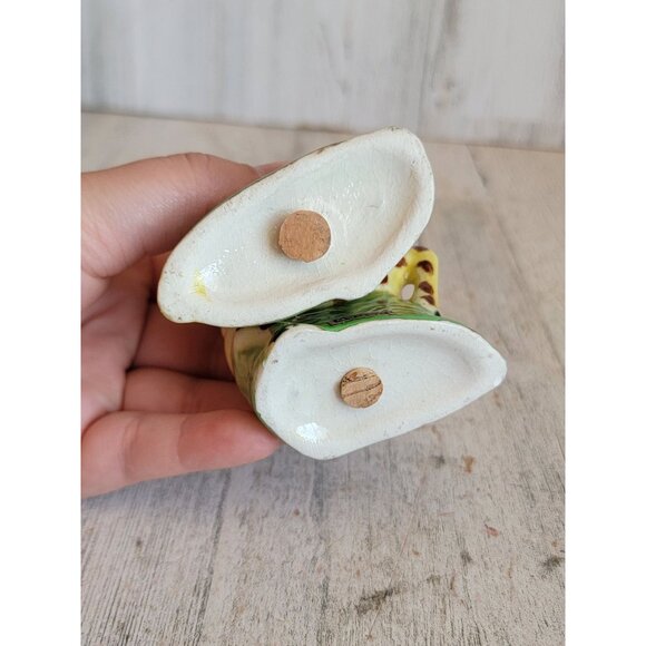 Japan ceramic giraffe salt pepper shaker miniature set decor vintage - Picture 6 of 7